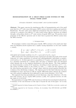HOMOGENIZATION OF A MEAN FIELD GAME SYSTEM IN