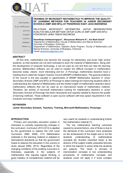 INCREASING EFFICIENCY DRAINING PRODUCTION OF CARANG