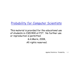 Probability for Computer Scientists