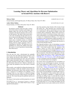 Learning Theory and Algorithms for Revenue Optimization in