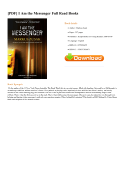 I Am the Messenger Full Read Books