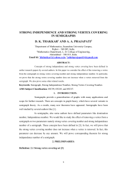 strong independence and strong vertex covering in semigraphs