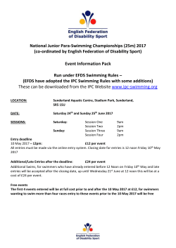 Dear Colleague - English Federation of Disability Sport