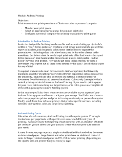 Andrew Printing - Andrew.cmu.edu