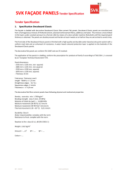 Tender Specification