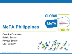 Philippines - Medicines Transparency Alliance