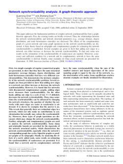 Network synchronizability analysis: A graph