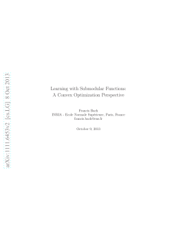 Learning with Submodular Functions: A Convex Optimization
