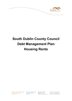 Debt Management Plan Housing Rents