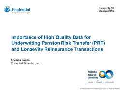 Pension Risk Transfer - Cass Business School