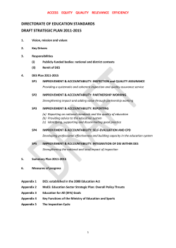 des strategic plan 010112 - Link Community Development