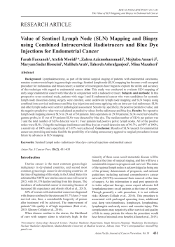 RESEARCH ARTICLE Value of Sentinel Lymph Node (SLN