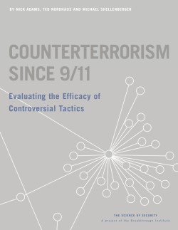 counterterrorism since 9/11 - The Breakthrough Institute