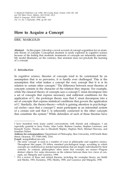How to Acquire a Concept