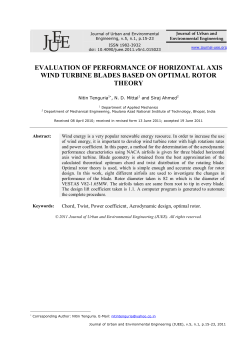 evaluation of performance of horizontal axis wind turbine blades