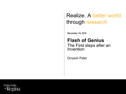 Realize. A better world through research