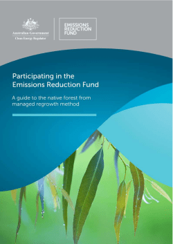 A Guide to the Native Forest from Managed Regrowth method