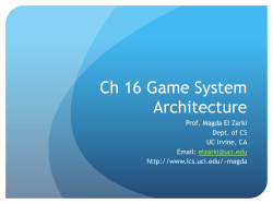 Ch 16 Game System Architecture