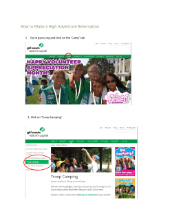 How to Make a High Adventure Reservation