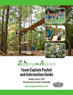 Team Captain Packet - Autism Society of NC
