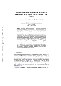 Joint Recognition and Segmentation of Actions via