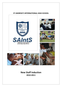 ST ANDREWS INTERNATIONAL SCHOOL code of
