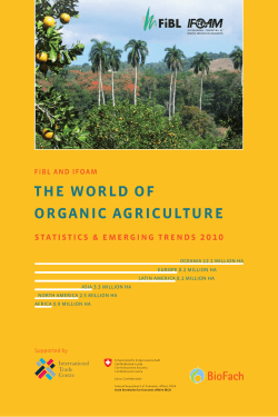 the World of organic agriculture - organic