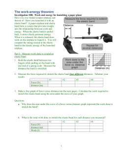 The work-energy theorem