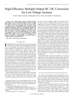 High-efficiency multiple-output DC-DC conversion for low