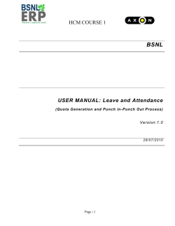 Time (Leave) User Manual
