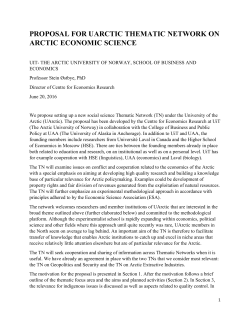 Arctic Economic Science