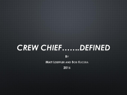 Crew Chief - Dallas Football Officials Association