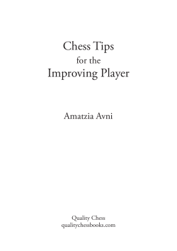 Chess Tips for the Improving Player