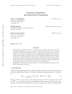 Gaussian Probabilities and Expectation Propagation