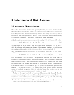 3 Intertemporal Risk Aversion