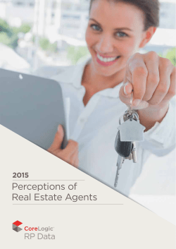CONSUMER PERCEPTIONS OF REAL ESTATE AGENTS