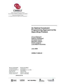 An Optimal Constraint Programming Approach to the