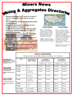 DISPLAY ADVERTISING Western Region Eastern Region &bull; Spread