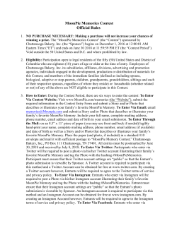 MoonPie Memories Contest Official Rules