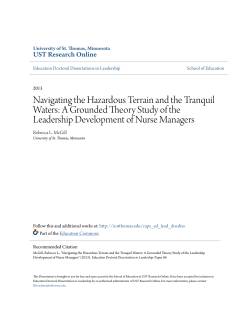 Navigating the Hazardous Terrain and the Tranquil Waters: A