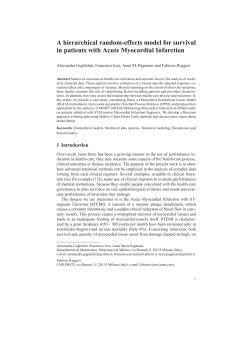 A hierarchical random-effects model for survival in patients with