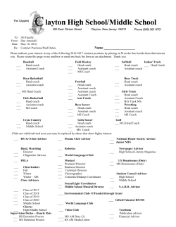 HERE - Clayton Public Schools