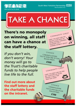 There`s no monopoly on winning, all staff can have a chance at the