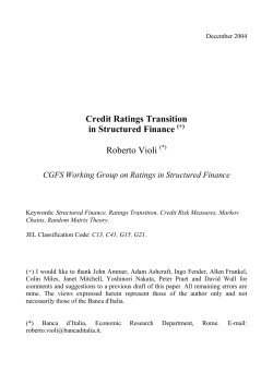 Credit Ratings Transition in Structured Finance