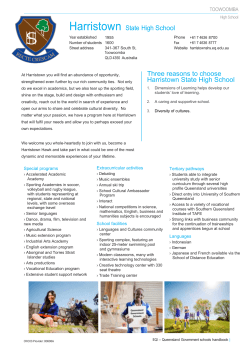 Harristown State High School Three reasons to choose Harristown