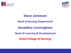 The Frontline Outcomes - Royal College of Nursing