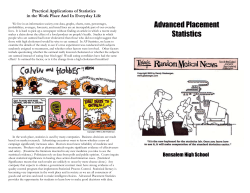 AP Stat is a college level introductory course in statistics. You`ll learn