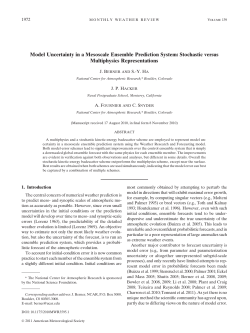 Model Uncertainty in a Mesoscale Ensemble Prediction System