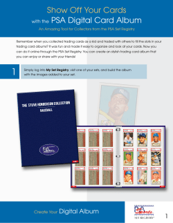 Show Off Your Cards with the PSA Digital Card Album