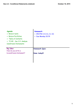 Geo 2.2 - Conditional Statements.notebook